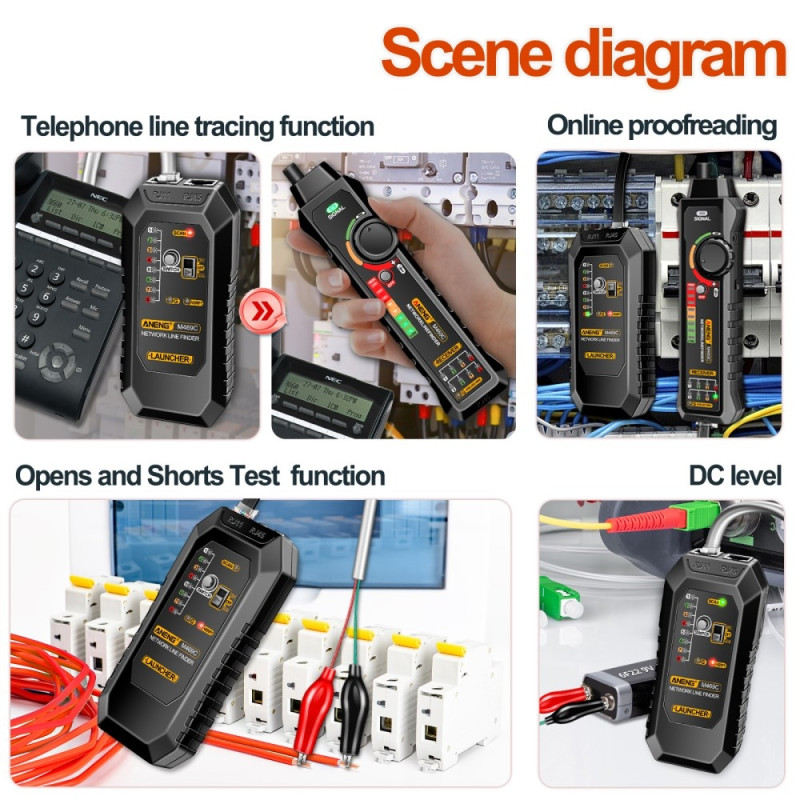 ANENG Verkkokaapelin testaaja Verkko Ethernet Wire Tracker - kaapelin etsintä