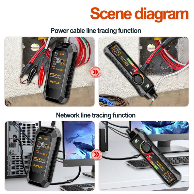 ANENG Network Cable Tester Network Ethernet Wire Tracker Cable Finder