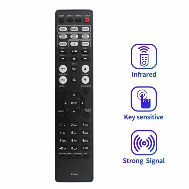 Fjernkontroll erstatning RC-1163 For DENON AV Receiver