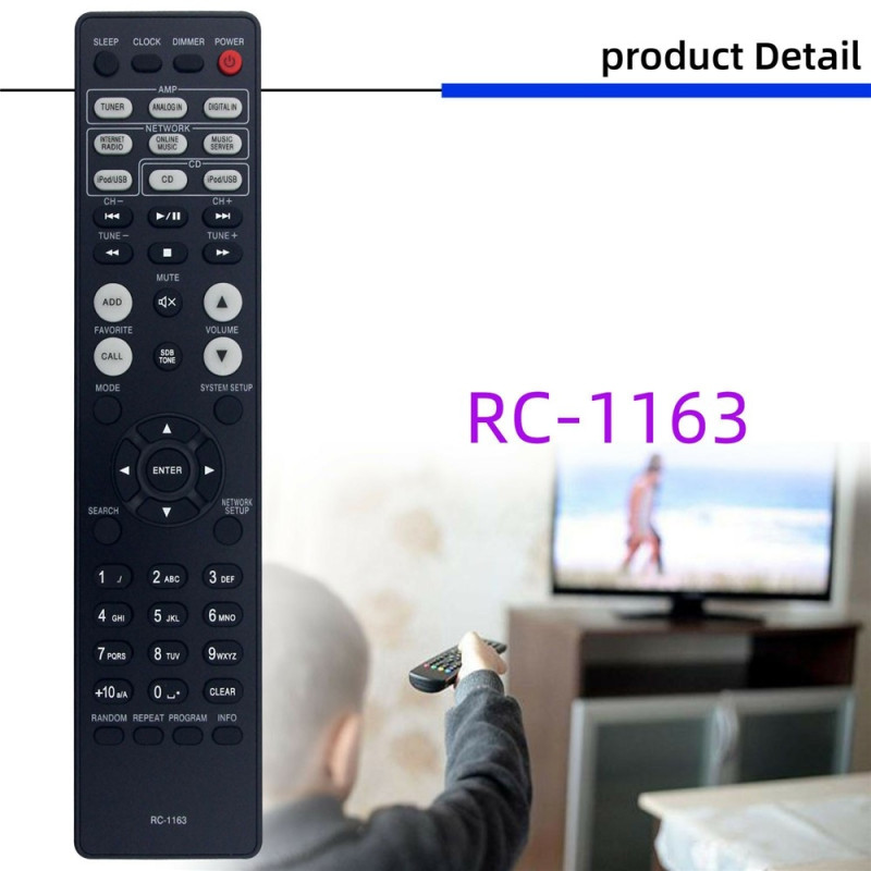 Remote Control Replacement RC-1163 For DENON AV Receiver