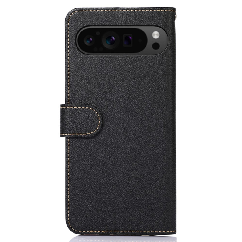 KHAZNEH Til Google Pixel 9 Pro XL Pung Etui Litchi Struktur Telefoncover
