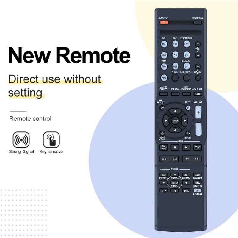 Pioneer AV-vastaanottimen RC-929R-kaukosäätimen vaihto