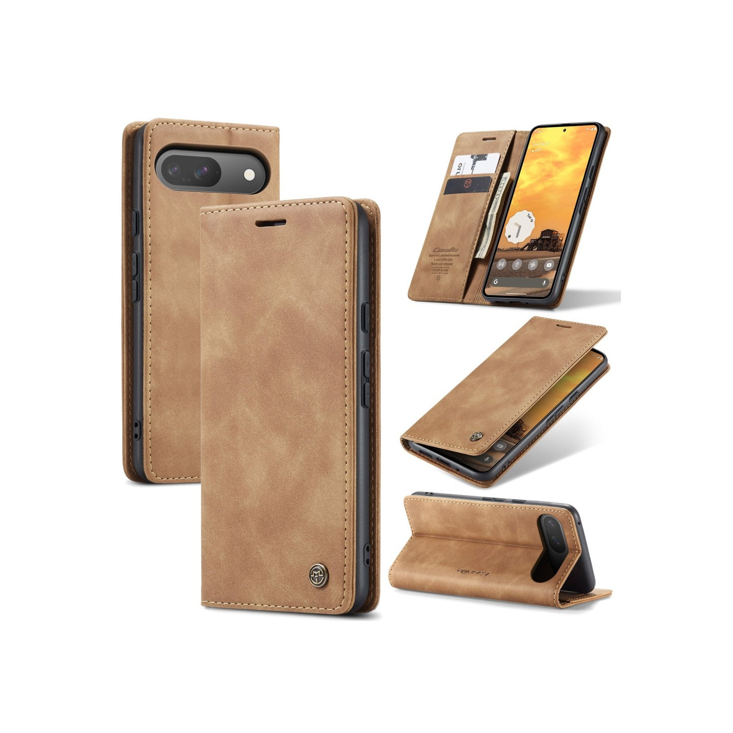 CASEME Til Google Pixel 9 Pro / Pixel 9 Etui Stativ Telefon Cover