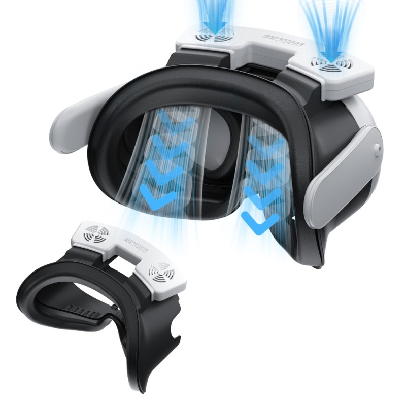 Ansigtsgrænseflade Ansigtsskærm med køleventilator til Meta Quest 3 tilbehørssæt
