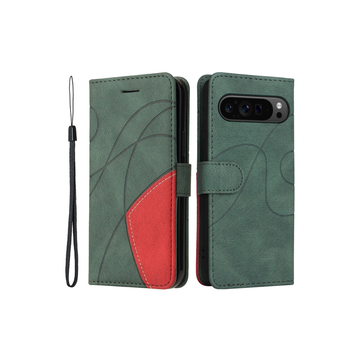 Til Google Pixel 9 Pro XL KT - serie - 1 dobbeltfarve etui