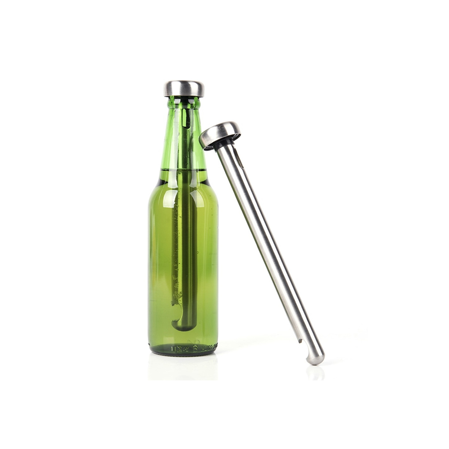 2stk drikkekjøler ølkjøler med innebygd flaskeåpner for flaskekjøling