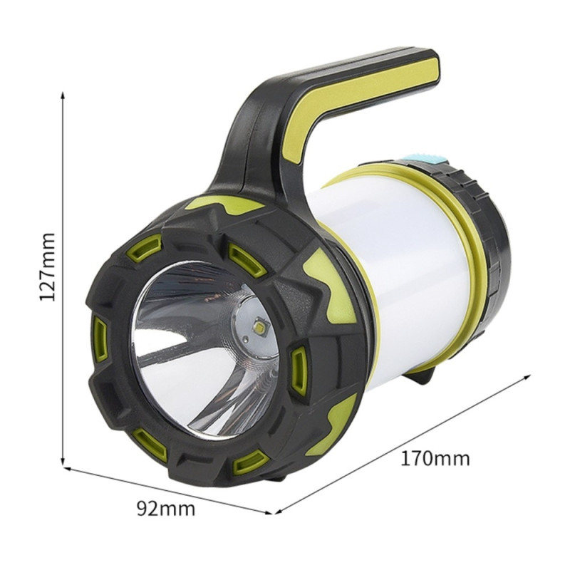 Taskulamppu Camping Light Emergency Searchlight High Beam Spotlight sivuvalo