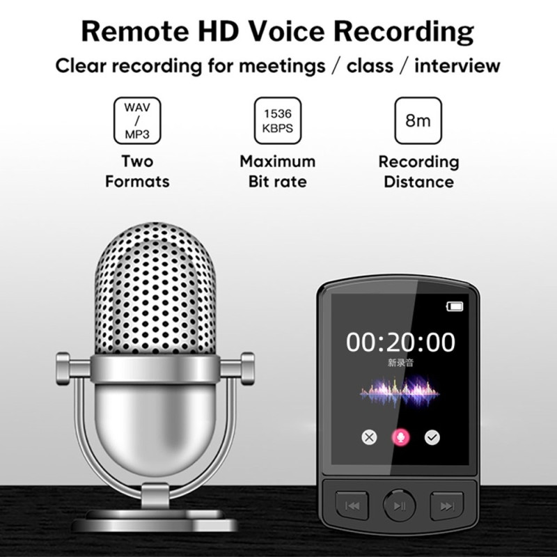 64GB Bluetooth MP3 MP4 musikvideoafspiller FM - radio 1,77 - tommer skærm