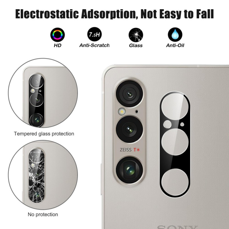 Til Sony Xperia 1 VI Kameralinsefilm Objektivdeksel i Herdet Glass
