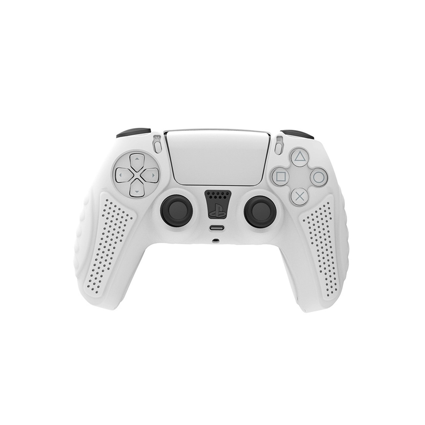 HONSON Beskyttelsesdeksel til Sony Playstation 5 Anti - Slip Silikon Huddeksel - Hvit