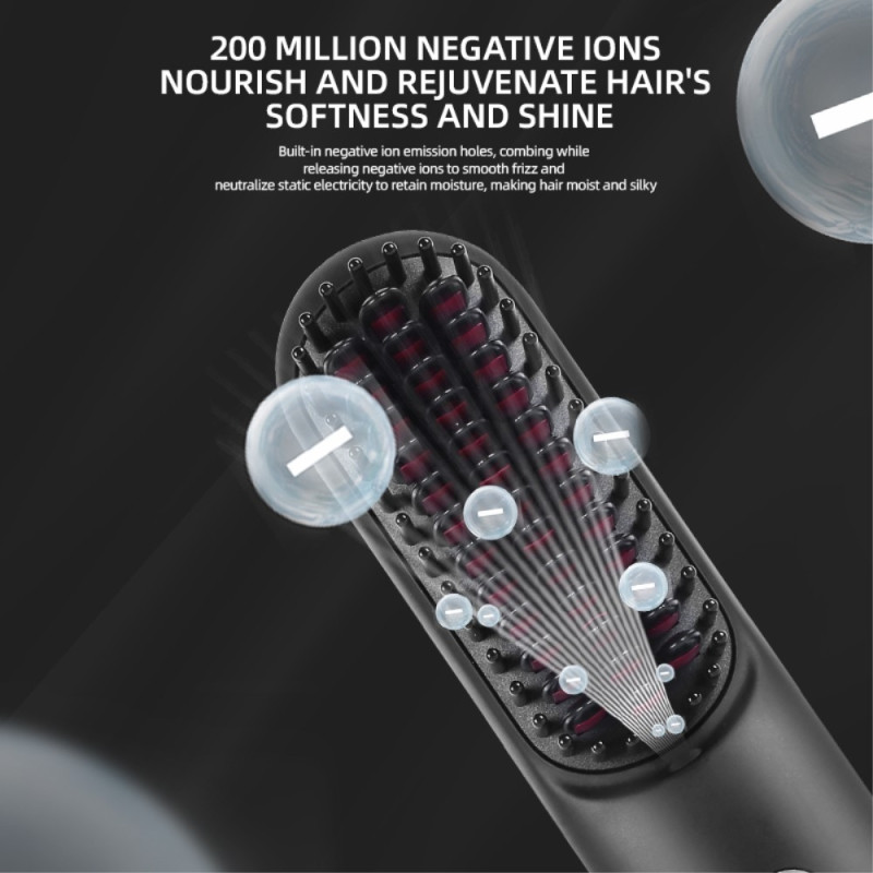 Langaton suoristuskiharrin lämpötilanäyttö Kiharrin hiuskampa