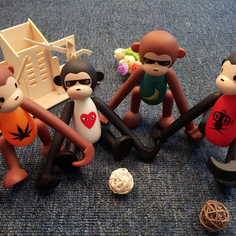 Universal mobiltelefonstativ Cute Animal Monkey Justerbar telefonholder