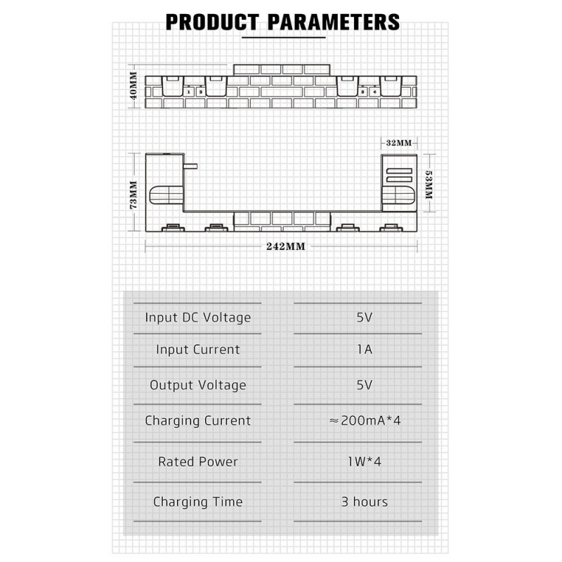 Kompatibel med Nintendo Switch Switch OLED Joy - Con Controller opladningsdock