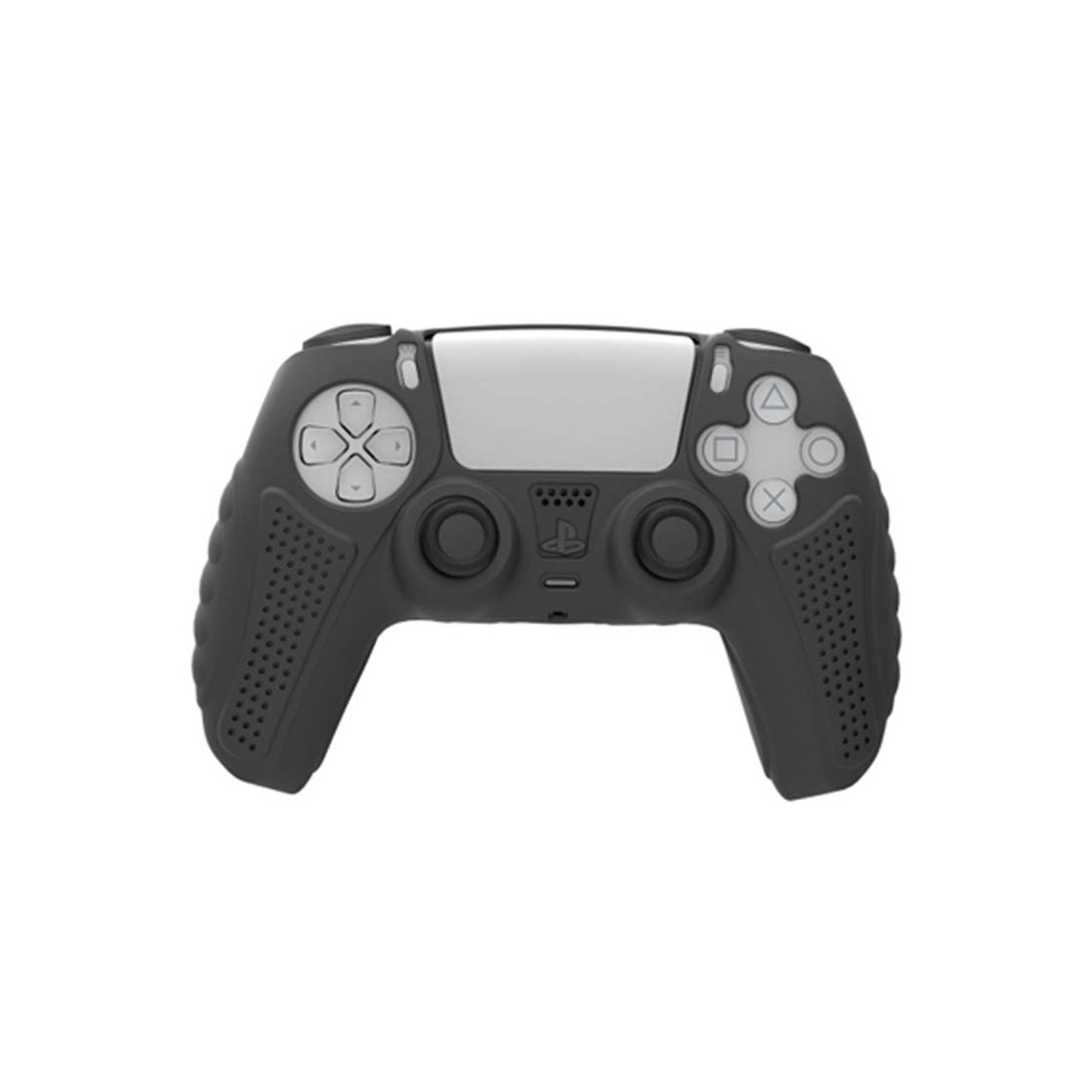 HONSON Protective Case Shell til Sony Playstation 5 Anti - Slip Silikone Skin Cover - Sort