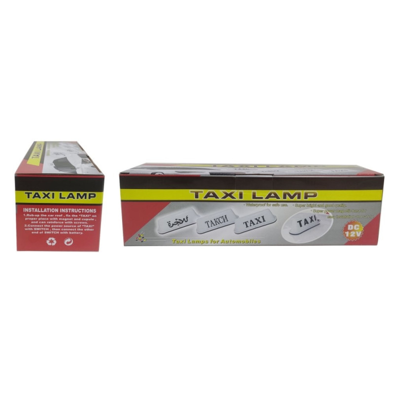 12V yleistaksikattovalo PP - katto - LED - lamppu - valkoinen / kumimagneetti