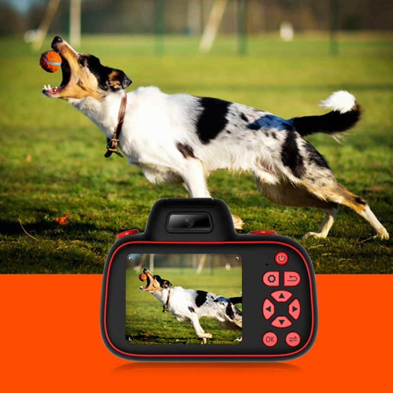 D6PRO 2.4" Dual Lens Digital Zoom Camera 4K Video Recorder + 32GB TF Card