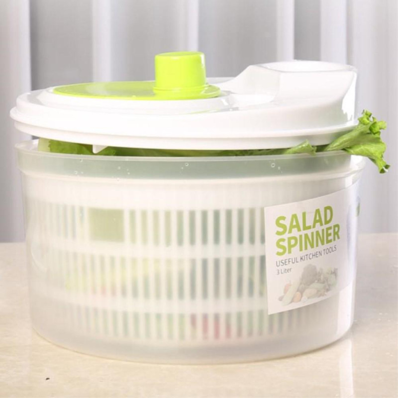 Salad Spinner Lettuce Spinner Vegetable Dryer Drainer Rotary Veggie Washer