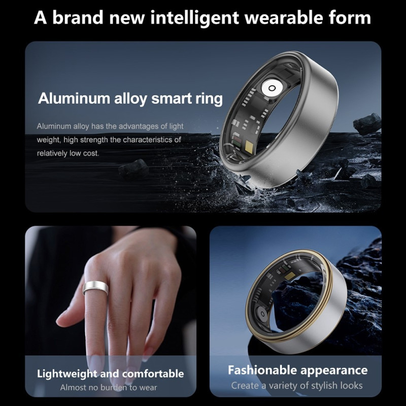 Smart Ring Bluetooth Finger Health Tracker 18,2mm Inner Diameter