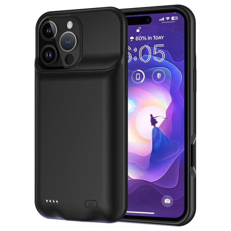 Til iPhone 16 Pro 7000mAh genopladeligt batteriskal opladningsetui Powerbank