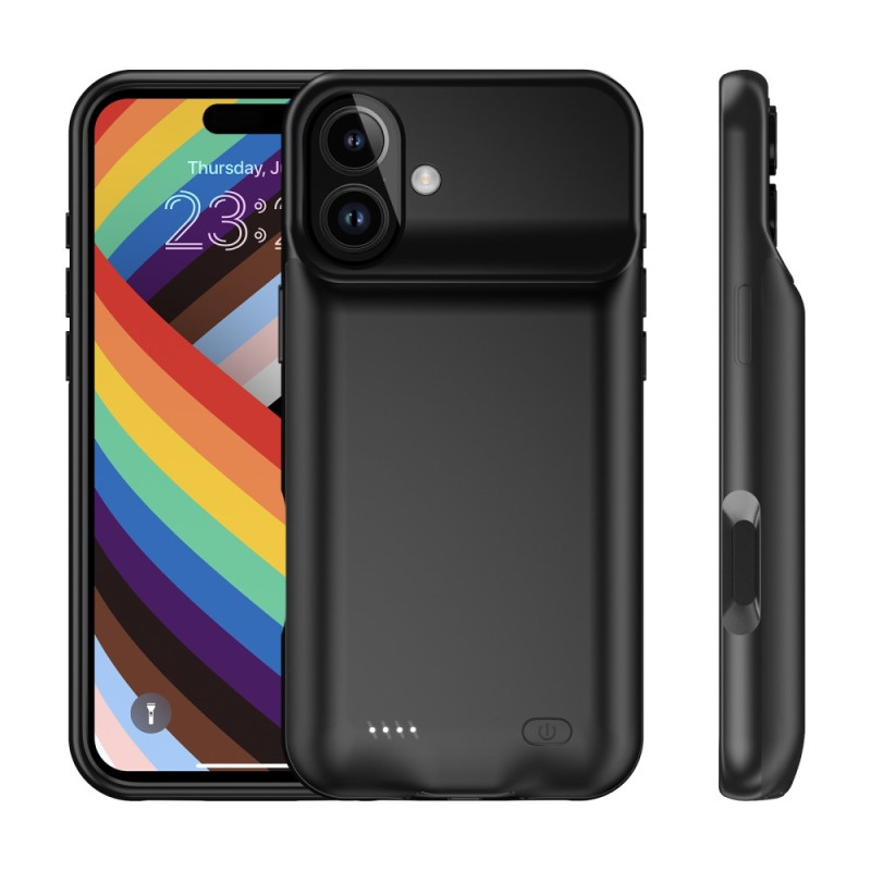 iPhone 16 Plus 7000mAh ladattavalle akkukuoren latauskotelolle Powerbank