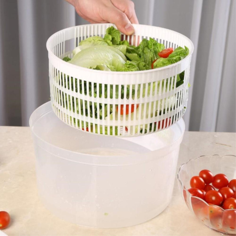 Salad Spinner Lettuce Spinner Vegetable Dryer Drainer Rotary Veggie Washer