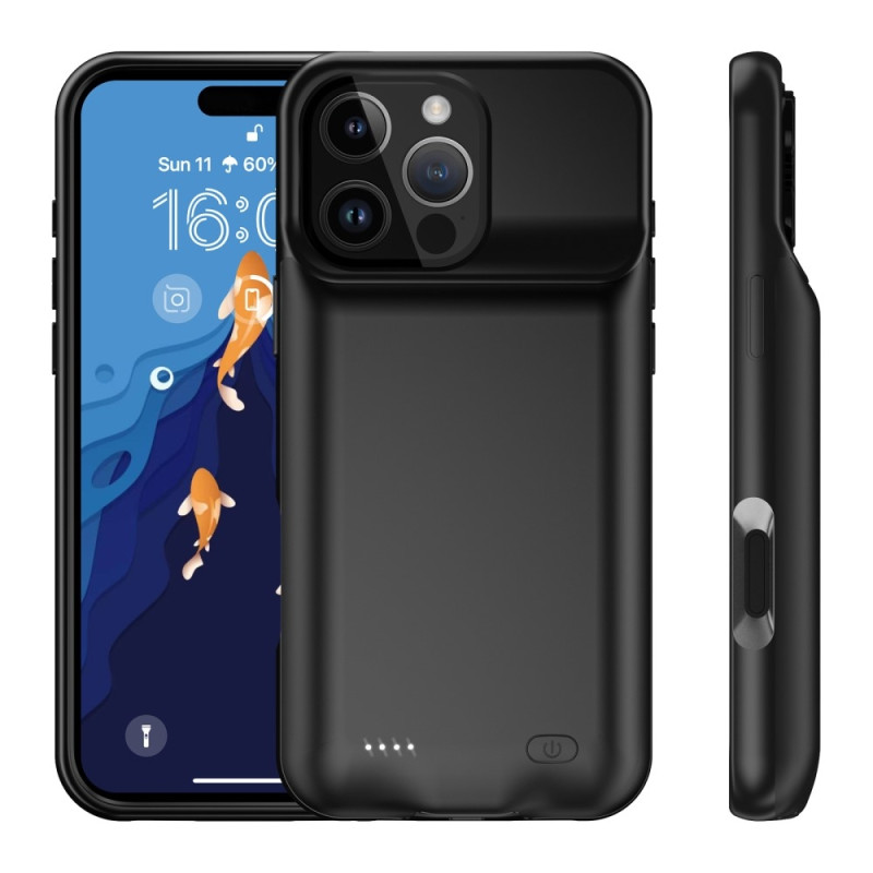 Til iPhone 16 Pro Max 7000mAh genopladeligt batteriskal opladningsetui Powerbank