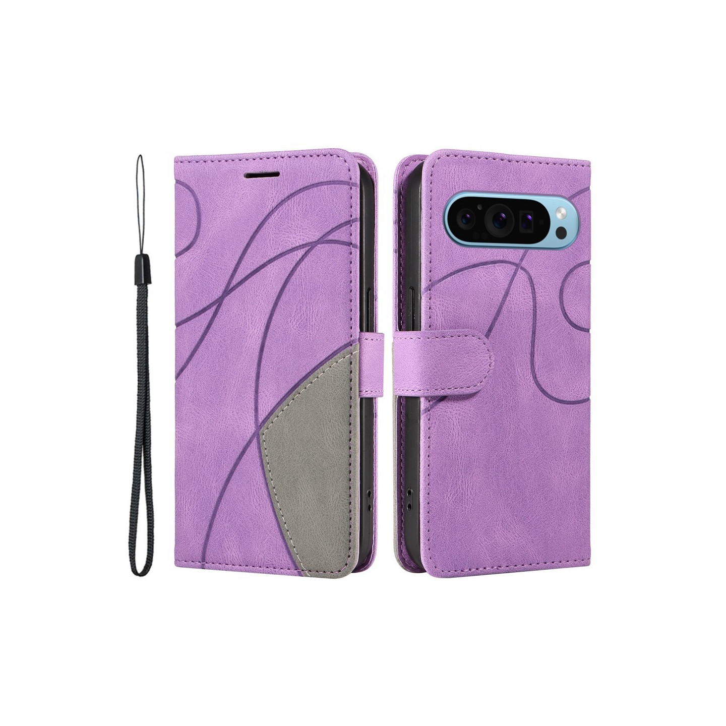 KT Lommebok - deksel til Google Pixel 9/9 Pro - Lilla