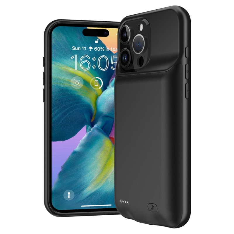 For iPhone 16 Pro Max 7000mAh Rechargeable Battery Shell Charging Case Powerbank