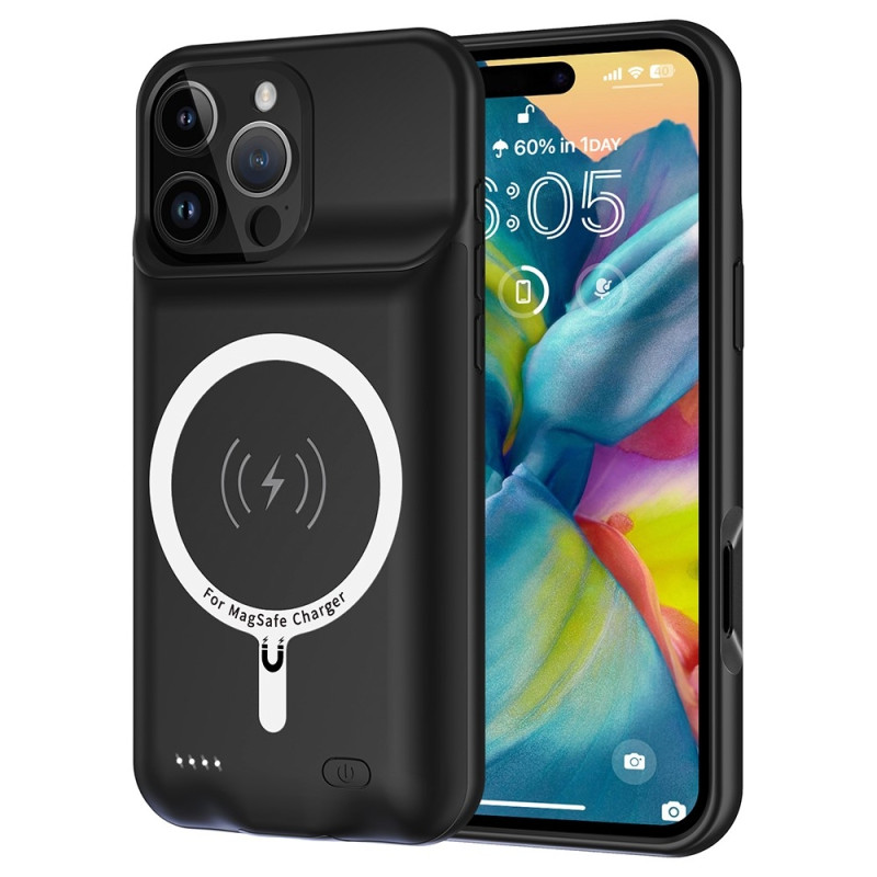 Til iPhone 16 Pro Max bærbart opladertaske 7000mAh PowerBank kompatibel med MagSafe
