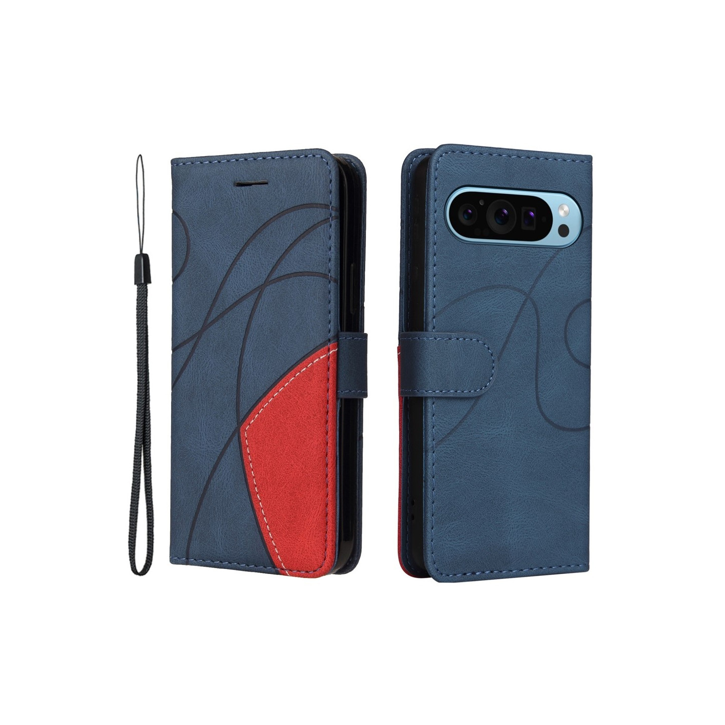 Til Google Pixel 9 / 9 Pro KT - serie - 1 dobbeltfarve etui