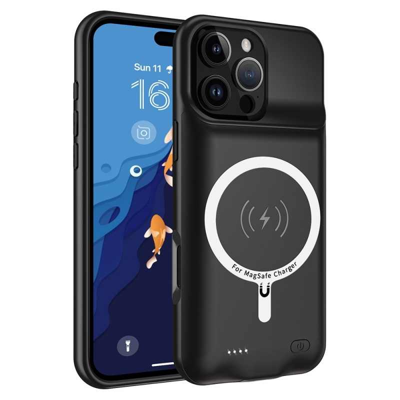 iPhone 16 Pro Max kannettavalle laturikotelolle 7000 mAh PowerBank, joka on yhteensopiva MagSafen kanssa