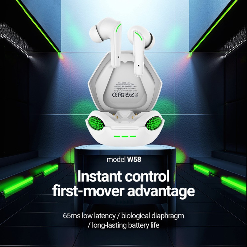 CELEBRAT Kobra Design Bluetooth In - Ear Headphones Stereo headset - white