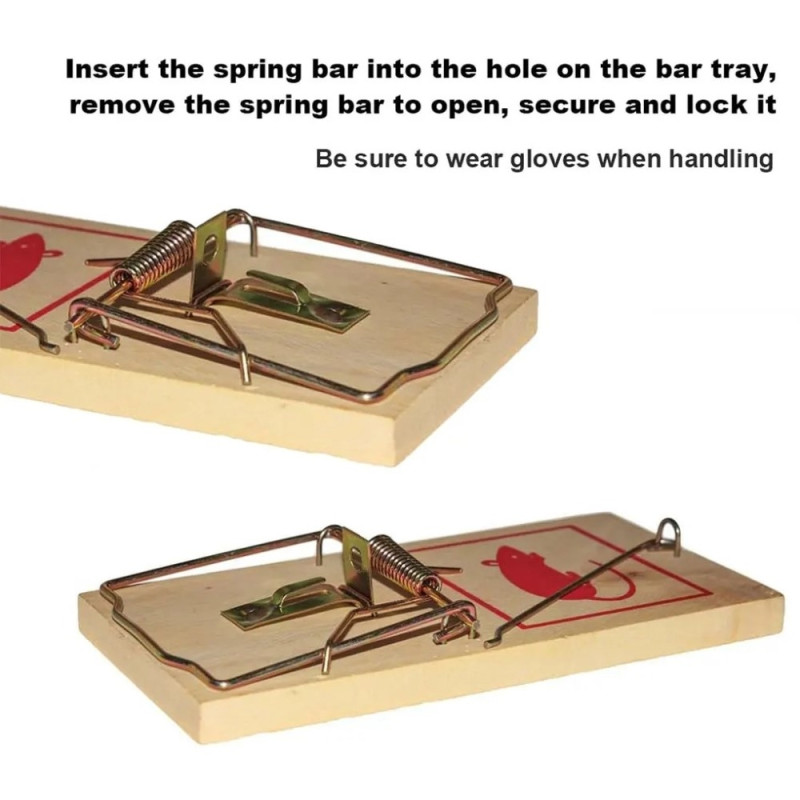 2 mouse catcher rat trap mouse trap indoor/outdoor - M