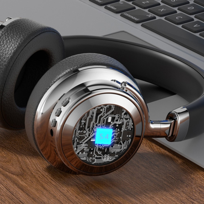 Hifi Langattomat korvakuulokkeet Bluetooth - kuulokkeet Pelimusiikki Metal Retro