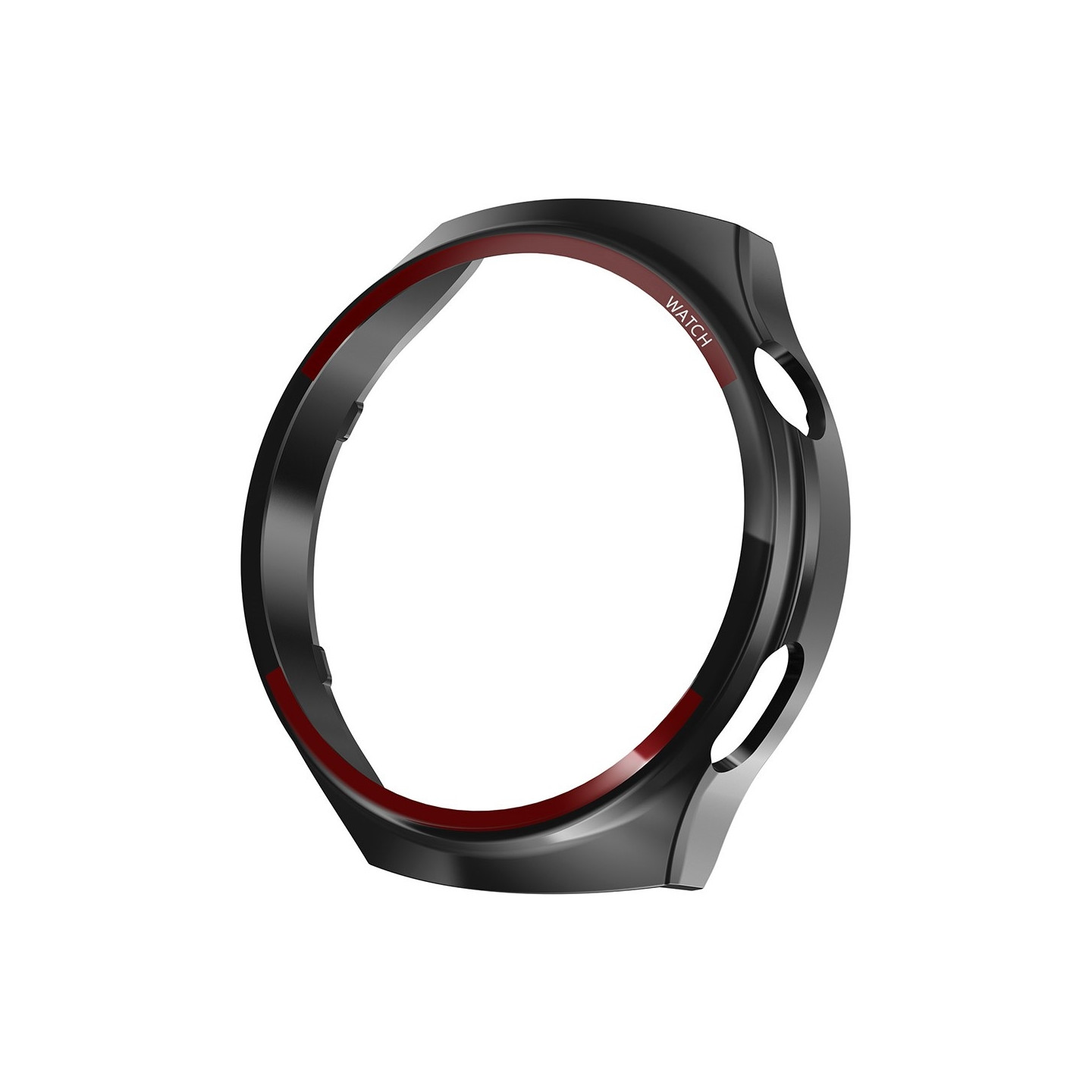 Huawei Watch 4 Pro - kellokotelon suojakuori - musta+punainen