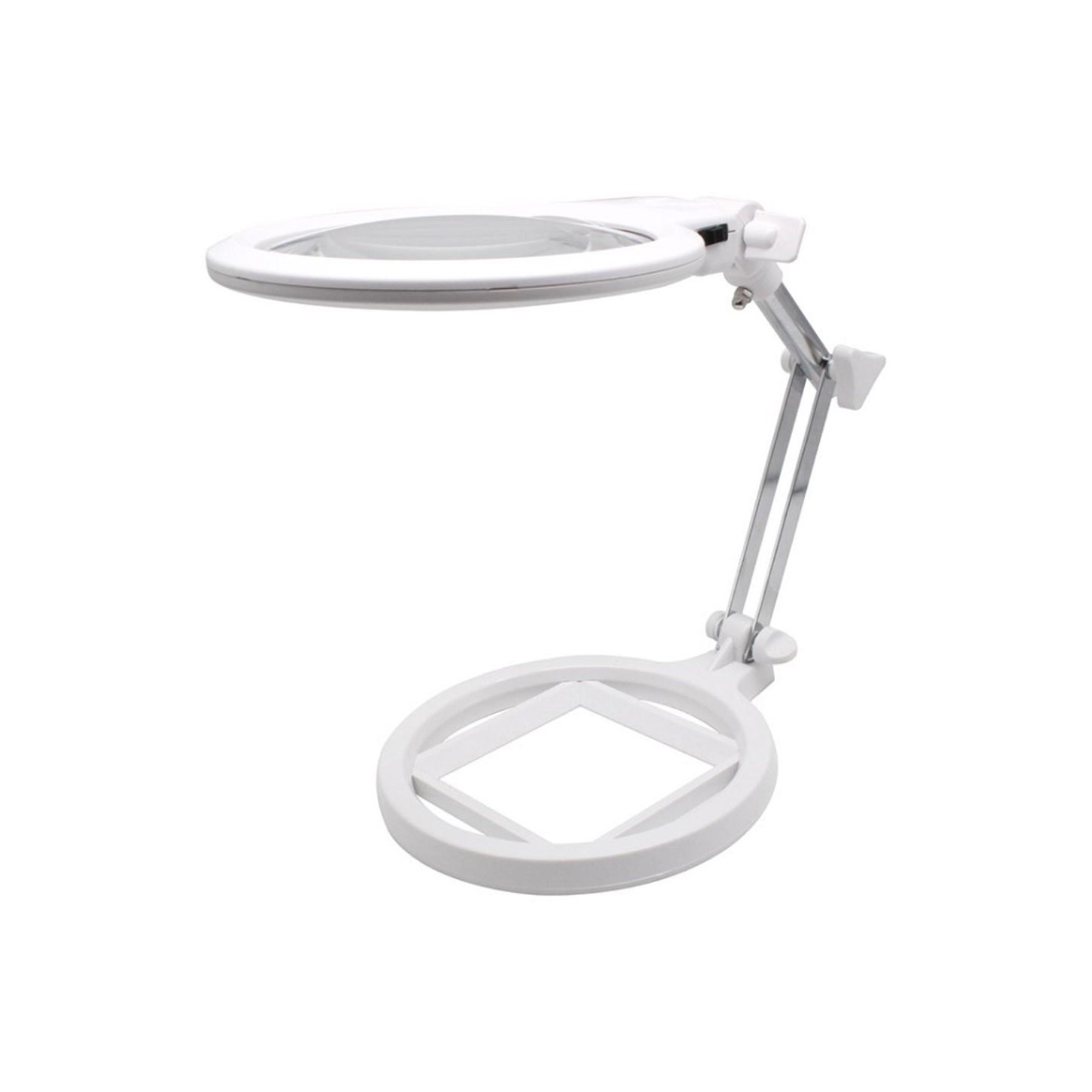 Sammenleggbar stor forstørrelsesglass med LED - lampe 2,5 x 130mm