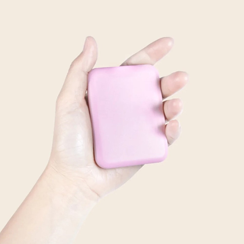 kaksipuolinen meikkipeili LED - valolla taitettava 2X suurennuspeili