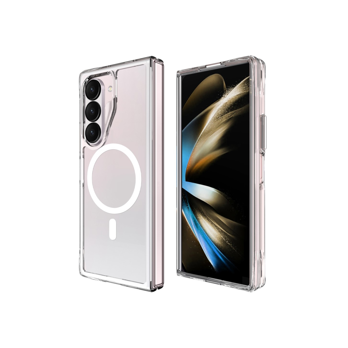 Samsung Galaxy Z Fold6 5G Kotelo MagSafe - yhteensopiva Kirkas Puhelimen Suojakuori