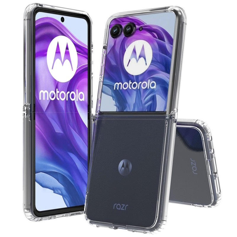 For Motorola Razr 50 Ultra 5G Deksel TPU+Akryl Transparent Telefonveske, Integrert Design