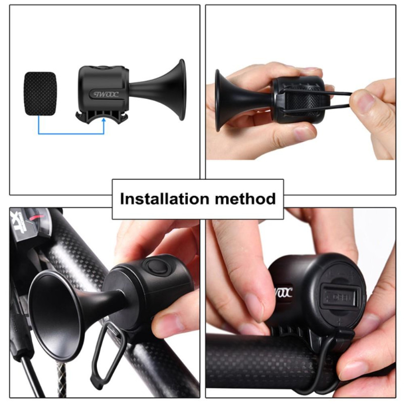 WOOC Electric Bicycle Horn 120dB Loud Bike Bell