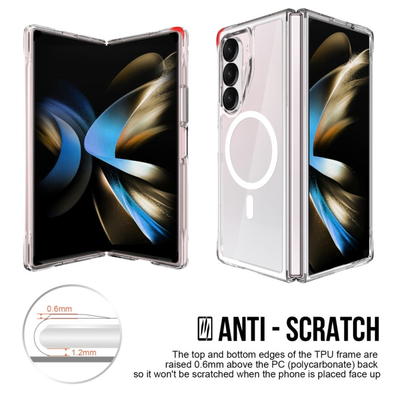 For Samsung Galaxy Z Fold6 5G Case Compatible with MagSafe Clear Phone Cover