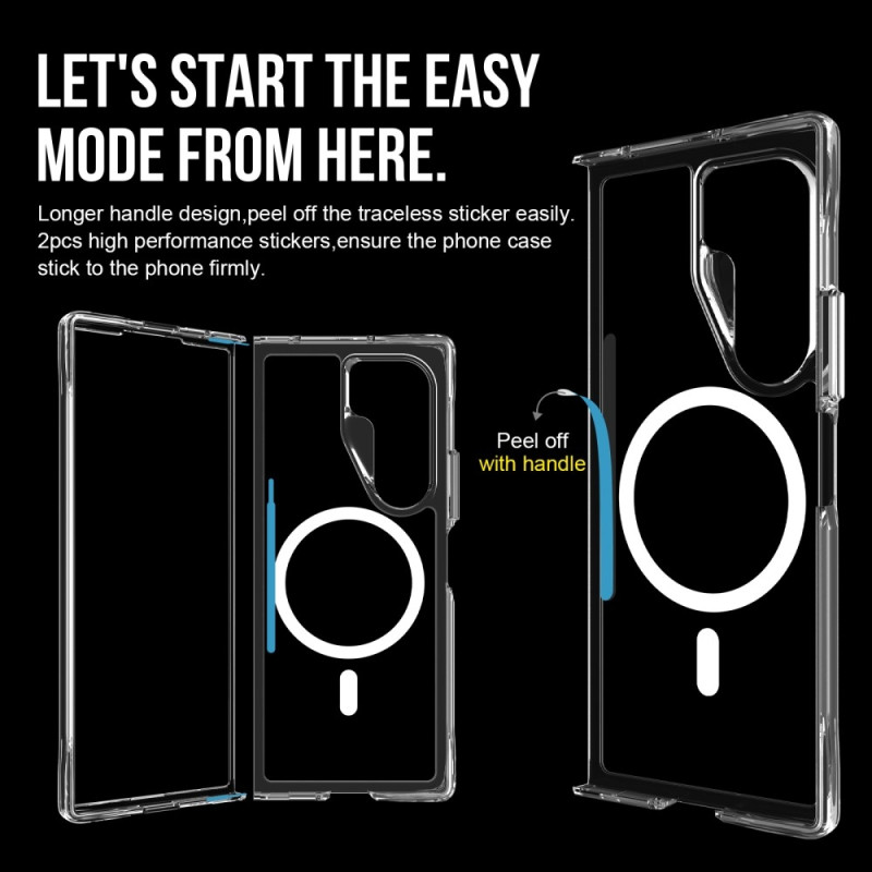 Samsung Galaxy Z Fold6 5G Kotelo MagSafe - yhteensopiva Kirkas Puhelimen Suojakuori