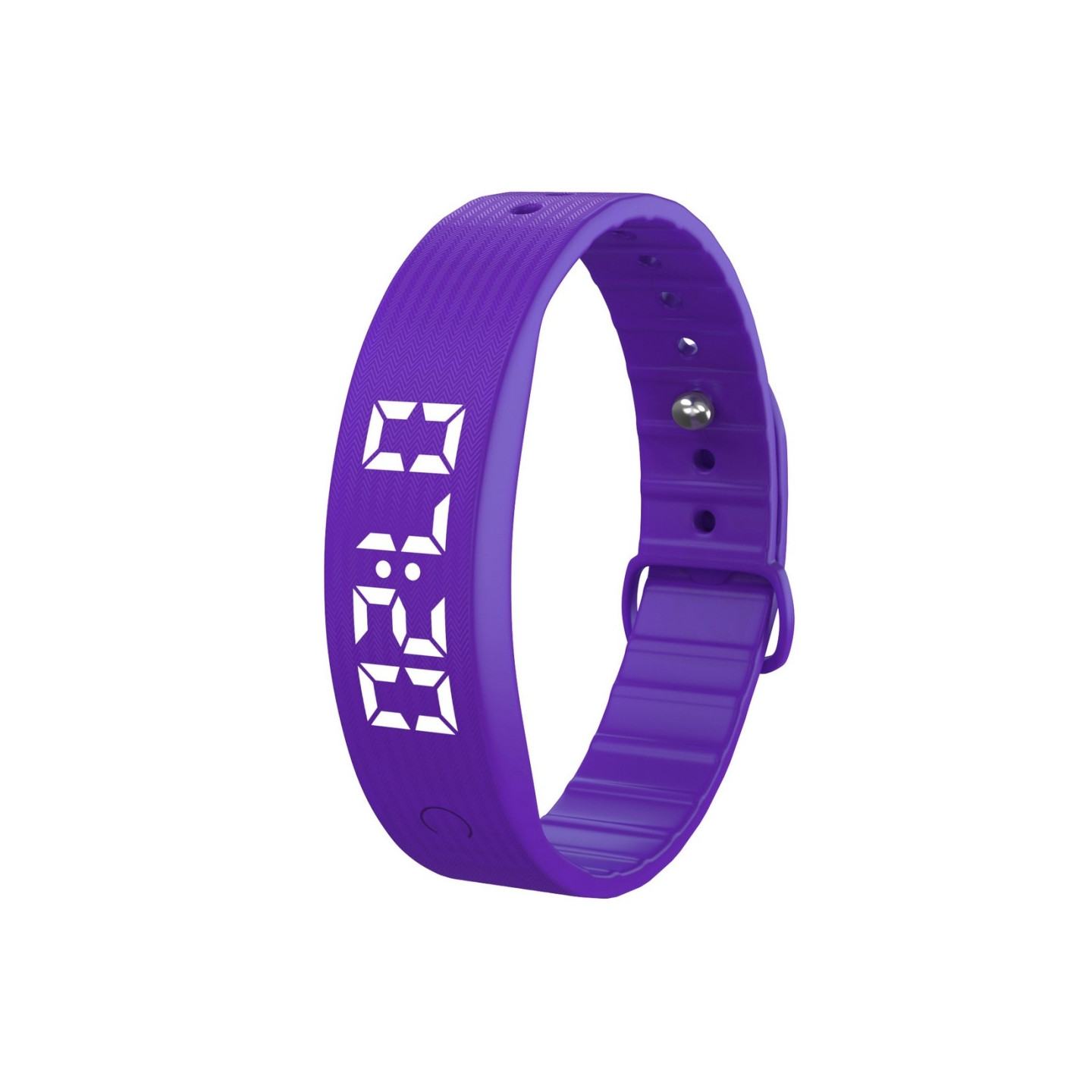 Smart bracelet vibrating alarm sleep monitoring digital display - Purple