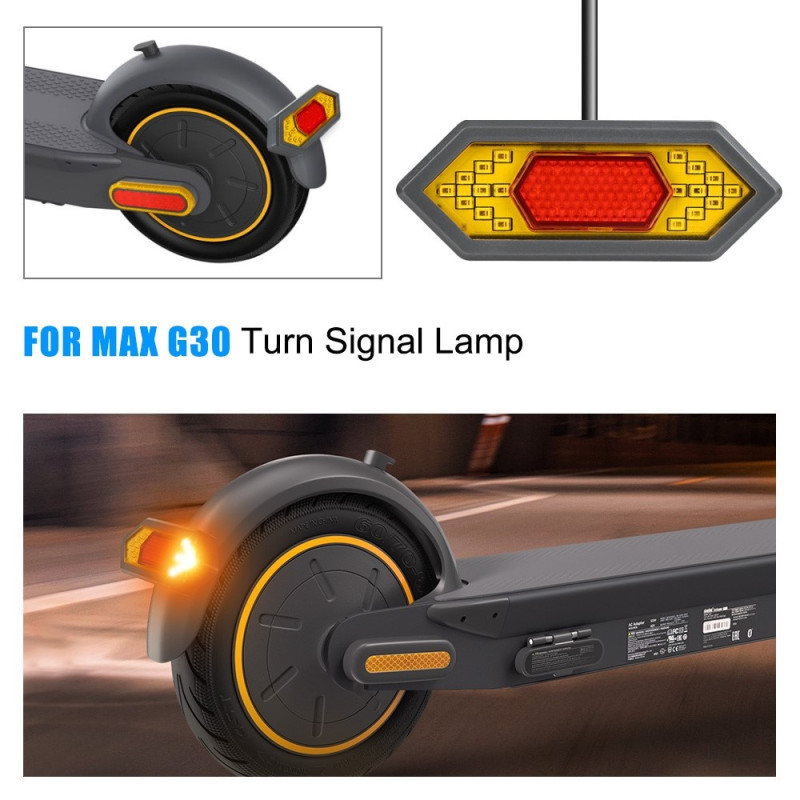 For Ninebot Max G30 Tail Light Turn Signals LED Scooter Tail Light