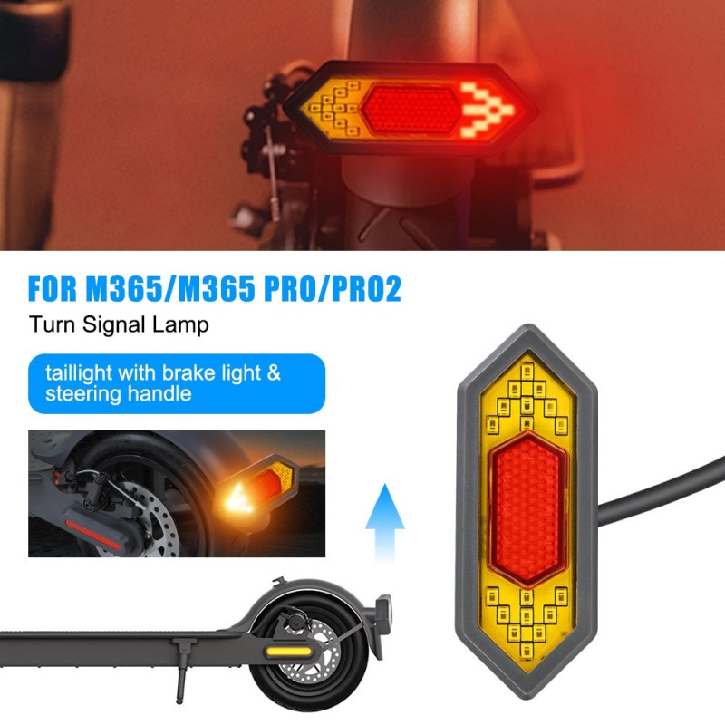 For Xiaomi M365 baklys Blinklys LED Scooter baklampe