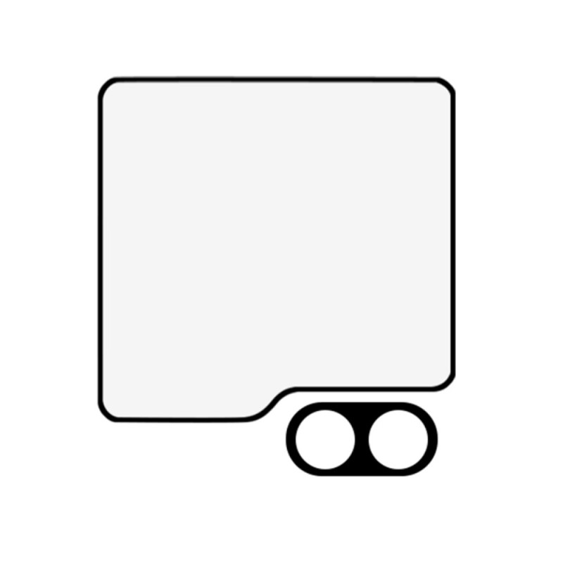 Samsung Galaxy Z Flip6 5G Karkaistun Lasin Suojakalvosetti Kameran Linssinsuoja + Pieni Näytönsuoja