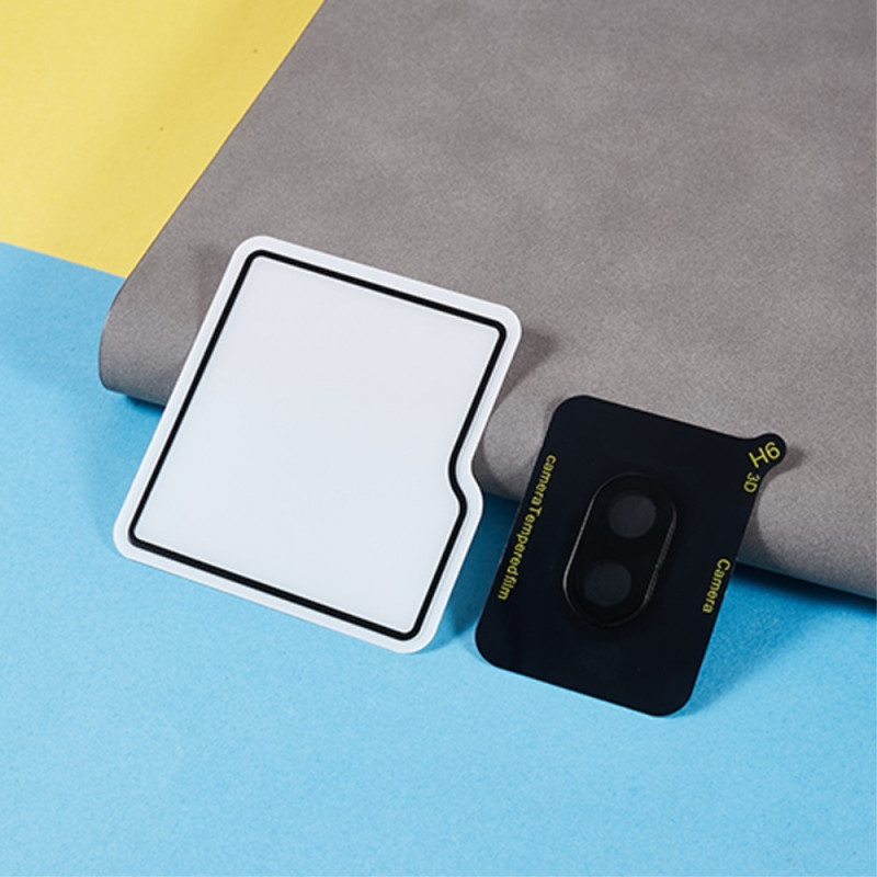 For Samsung Galaxy Z Flip6 5G herdet glassfilmsett Kameralinsebeskyttelse+liten skjermbeskytter