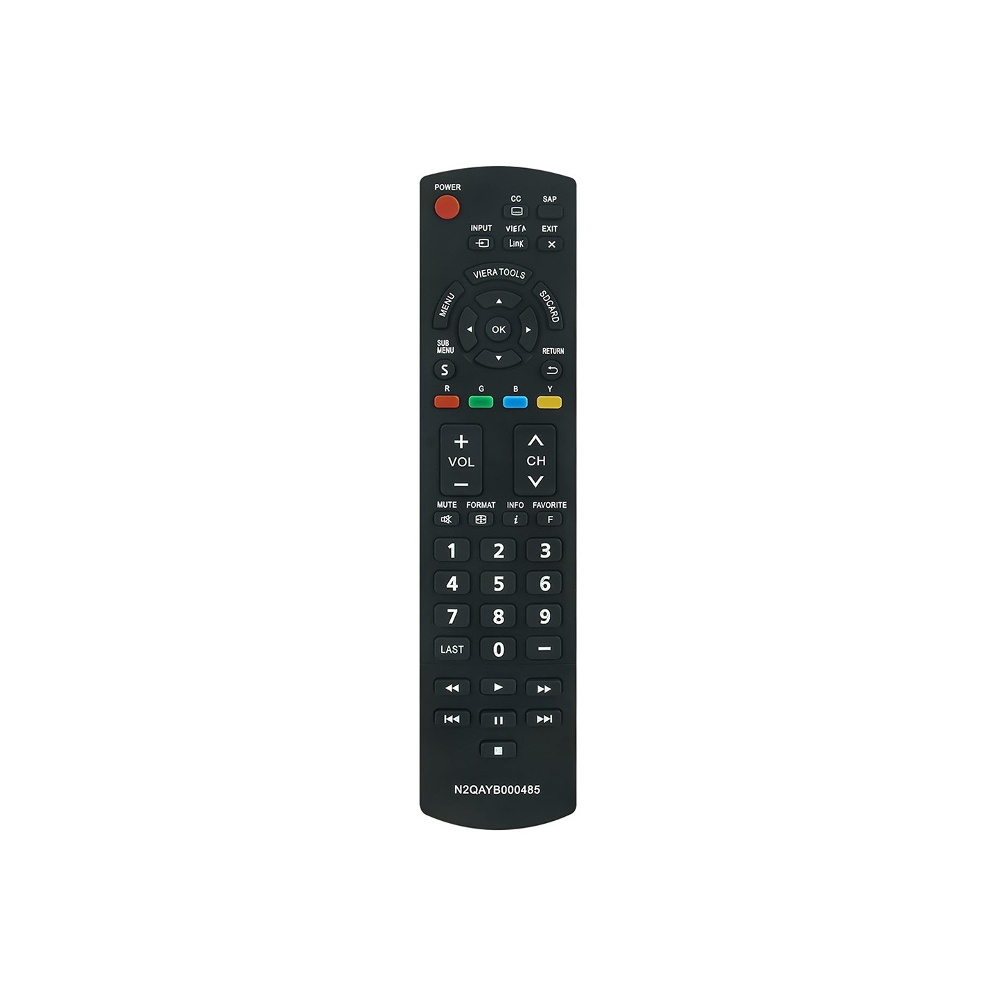TV remote control Replacement for N2QAYB000485 For Panasonic TV