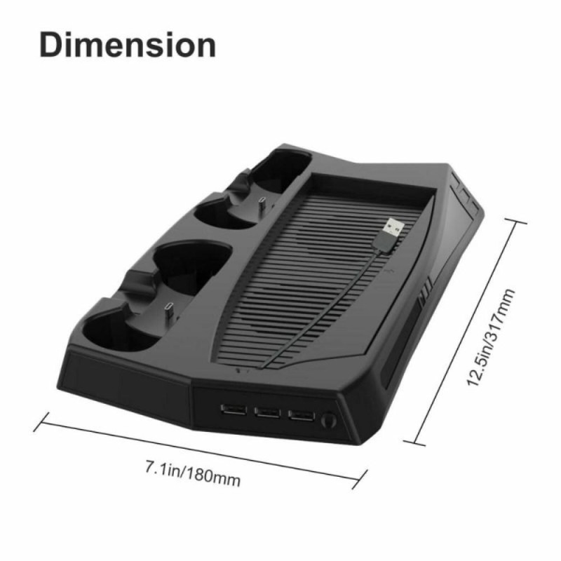Sony Playstation 5 UHD / DE Charging stand Stand Cooling Fan Controller Charger