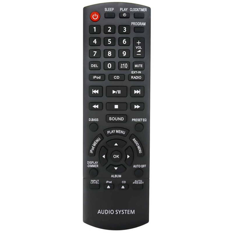 TV - fjernkontroll erstatning for N2QAYB000641 for Panasonic TV med brukervennlig knapp